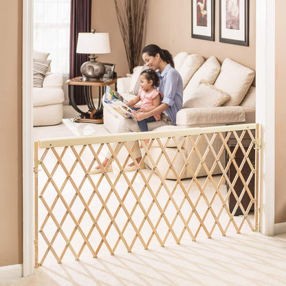 Evenflo Expansion Walk-Thru Room Divider Baby Gate (Natural Wood)3