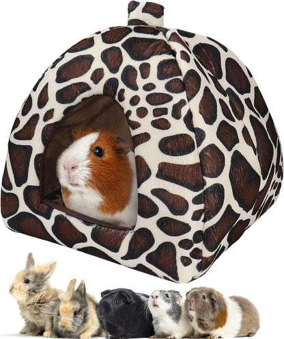 Mygeromon Guinea Pig Bed Rabbit Hideout Cuddle Cup (Strawberry Style) | Washable, Winter, Small Animals Sleeping House, for Ferret, Chinchilla, Bunny8