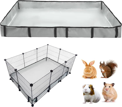 DZWLKJ Guinea Pig Cage Liner Tarp Bottom Waterproof and Washable.Available in 22 Sizes. Base Also for Rabbits, Bunny, Chinchesillas, Hedgehog, Ferrets and Other Small Animals(24X48 Inches)18