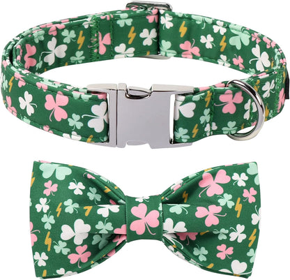 Lionet Paws Boy Dog Collar with Bowtie, Comfortable Adjustable Cute Navy Blue Bow Tie Collar for Male Dogs Gift, Xlarge, Neck 16-26 Inches21