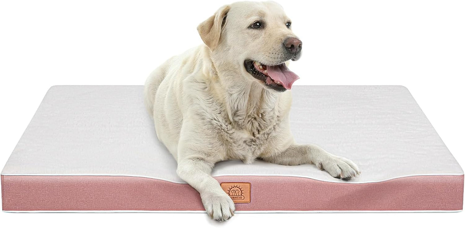 sunheir-orthopedic-dog-bed-for-large-dogs-big-waterproof-dog-crate-bed-with-removable-washable-cover-egg-crate-foam-support-anti-slip-bottom-deluxe-plush-pet-bed-mat-grey
