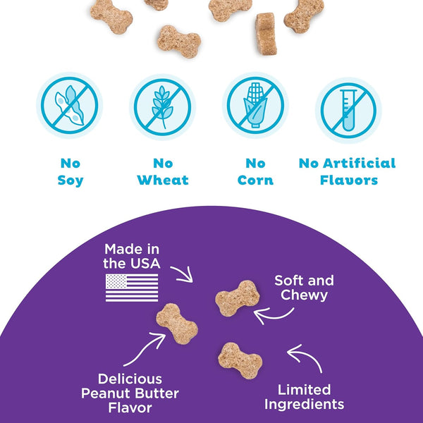 Outward Hound by Nina Ottosson Puzzle Bitez USA Made Dog Treats, Peanut Butter Flavor, Bite-Sized Training Reward and Interactive Puzzle Toy Treats, 7.5Oz3