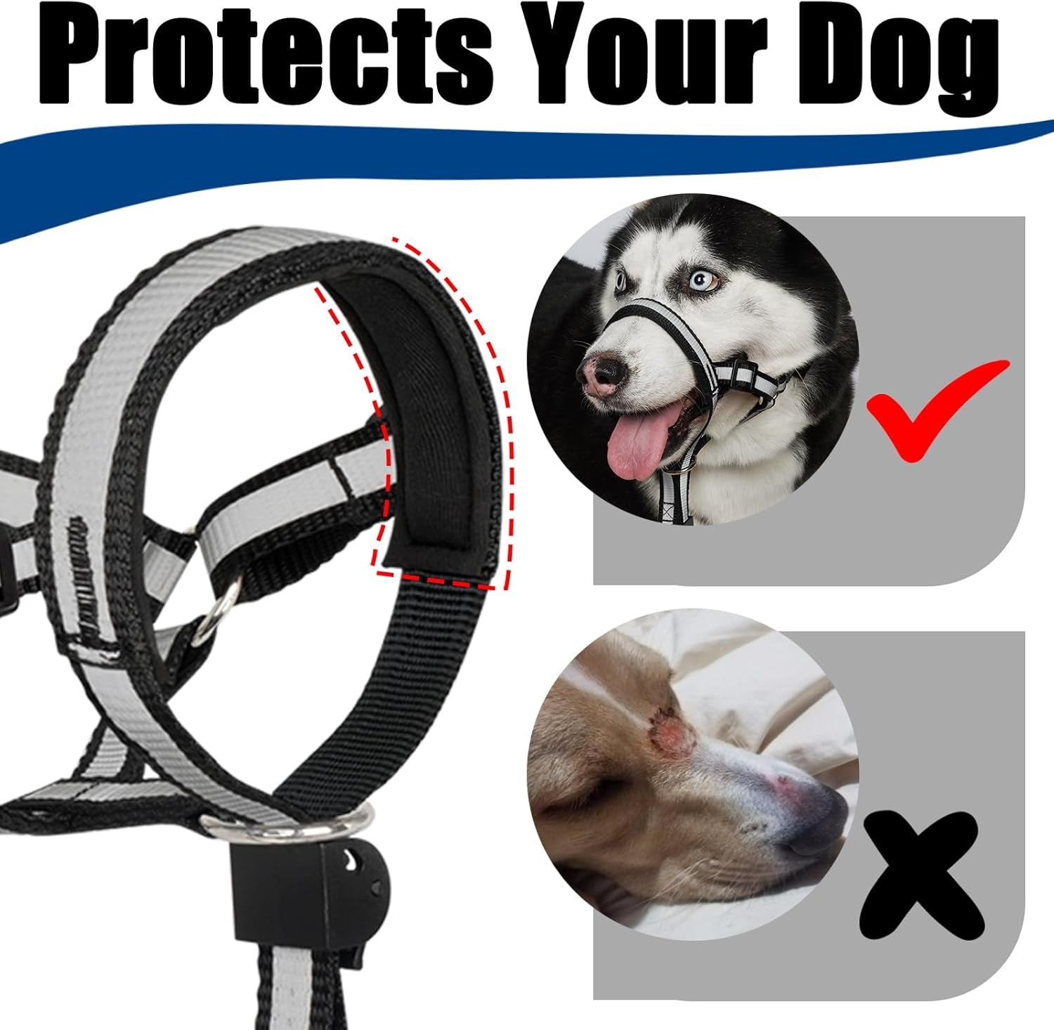 barkless-reflective-head-collar-no-pull-collar-for-large-dogs-anti-pull-muzzle-leash-for-large-breed-adjustable-soft-dog-halter-for-easy-control-on-walks-outdoor-activities