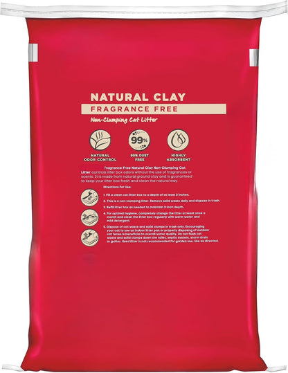 Non-Clumping Clay Cat Litter Unscented 11.34 Kg Bag | Unscented Formula, Non-Clumping, 25 Lb (11.34 Kg), Clay Litter, 1 Count5