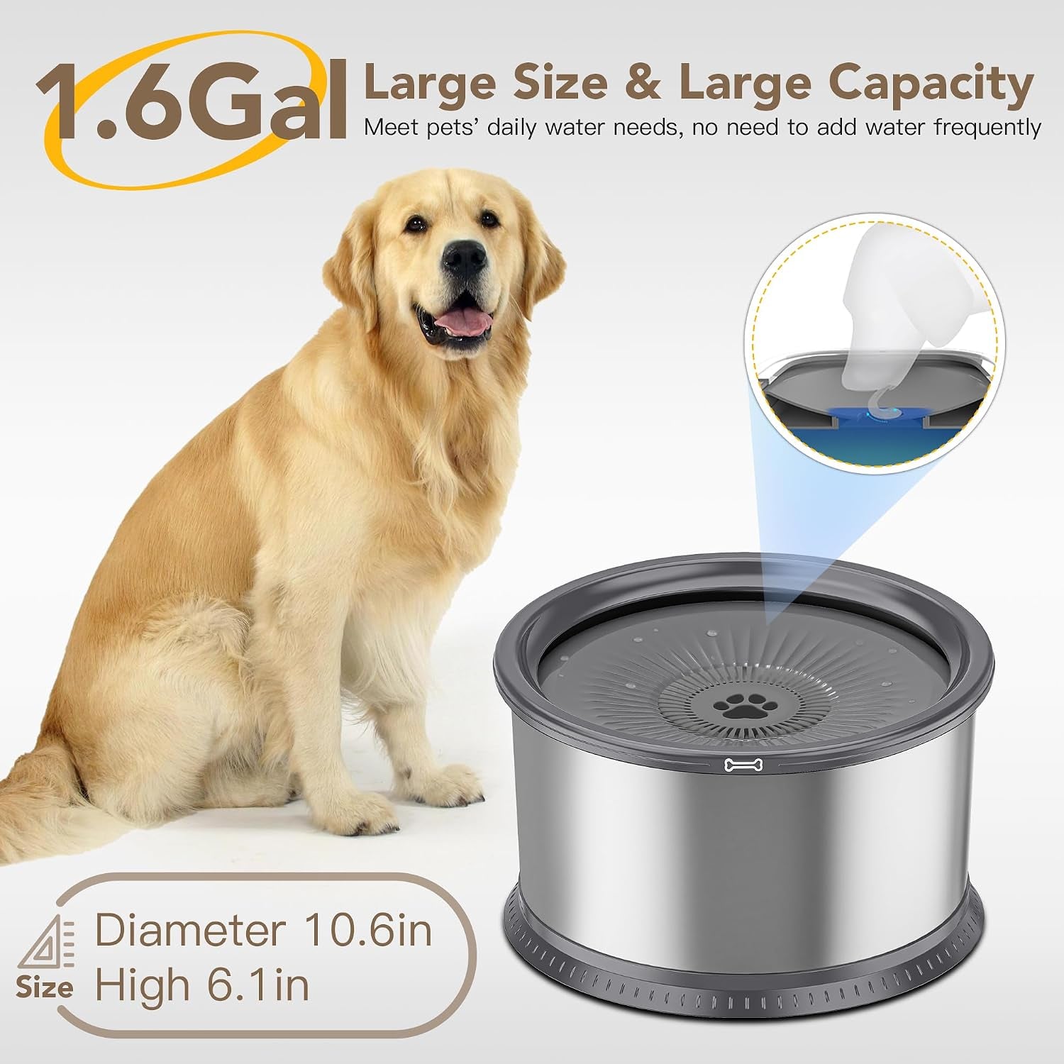 1-6-gallon-dog-water-bowl-6-5l-220oz-stainless-steel-no-spill-water-bowl-for-large-dogs-super-large-capacity-splash-proof-pet-slow-drinking-water-bowl-with-anti-slip-mat-for-mess-drinkers