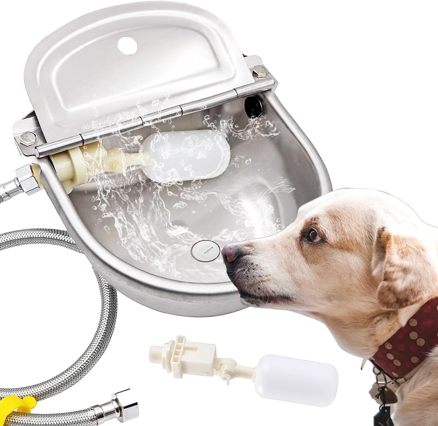automatic-dog-water-bowl-dispenser-large-size-pet-waterer-feeder-stainless-steel-water-trough-for-poultry-and-small-livestock