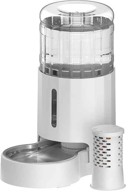 CZPET Dog Water Bowl Dispenser 5L, Wider Mouth Gravity Refilling (Black) | Automatic Cat Waterer with Removable Stainless Steel Bowl, Upgraded Brush, Easy Cleaning, Large Drinking Area for Multi-Pet15