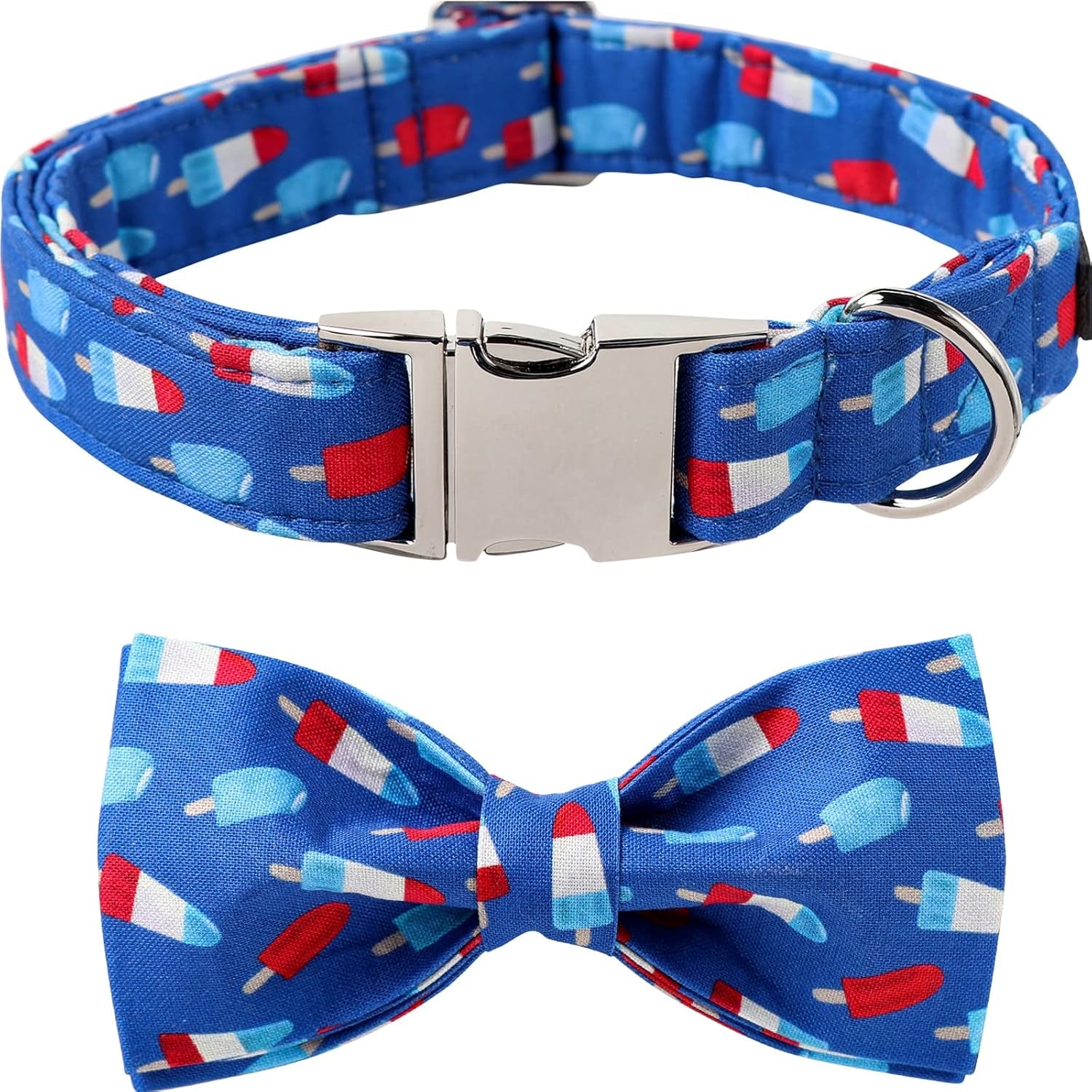 lionet-paws-boy-dog-collar-with-bowtie-comfortable-adjustable-cute-navy-blue-bow-tie-collar-for-male-dogs-gift-xlarge-neck-16-26-inches