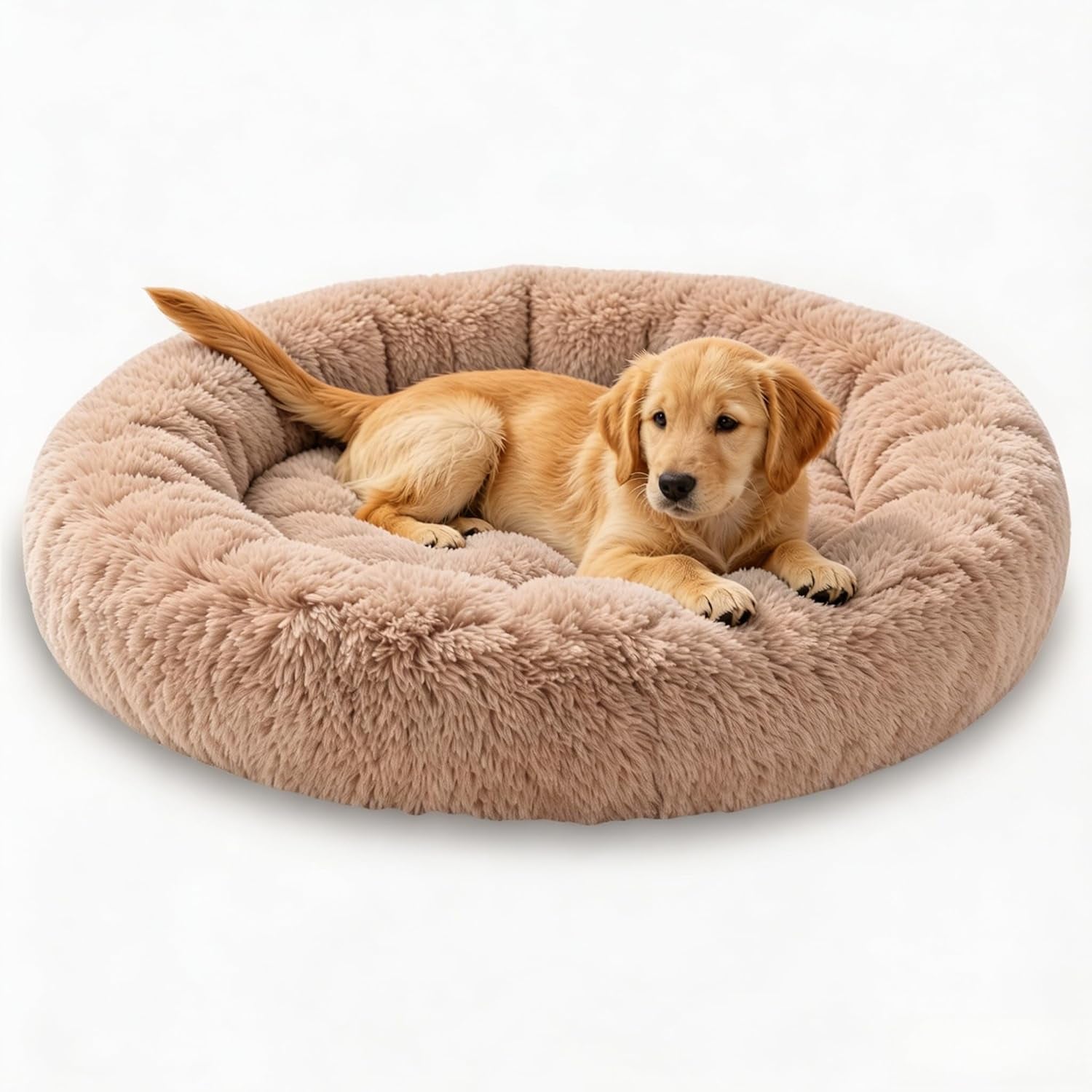 calming-donut-dog-and-cat-bed-for-indoor-cats-anti-anxiety-round-fluffy-soft-washable-small-pet-bed-for-puppy-and-kitten-warming-comfortable-luxury-anti-slip-waterproof-mute-base-20in-gray