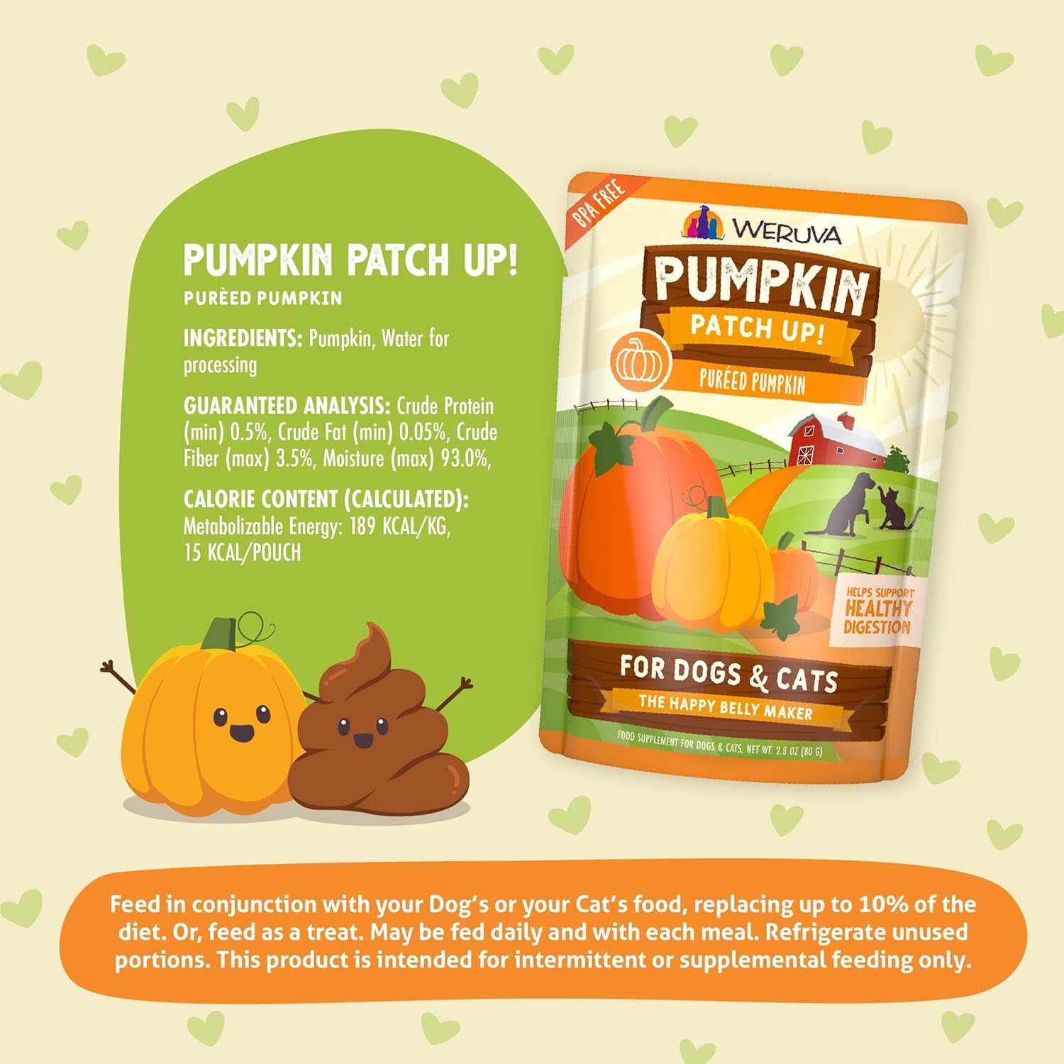 weruva-pumpkin-patch-up-pumpkin-puree-pet-food-supplement-for-dogs-cats-2-80oz-pouch-pack-of-12