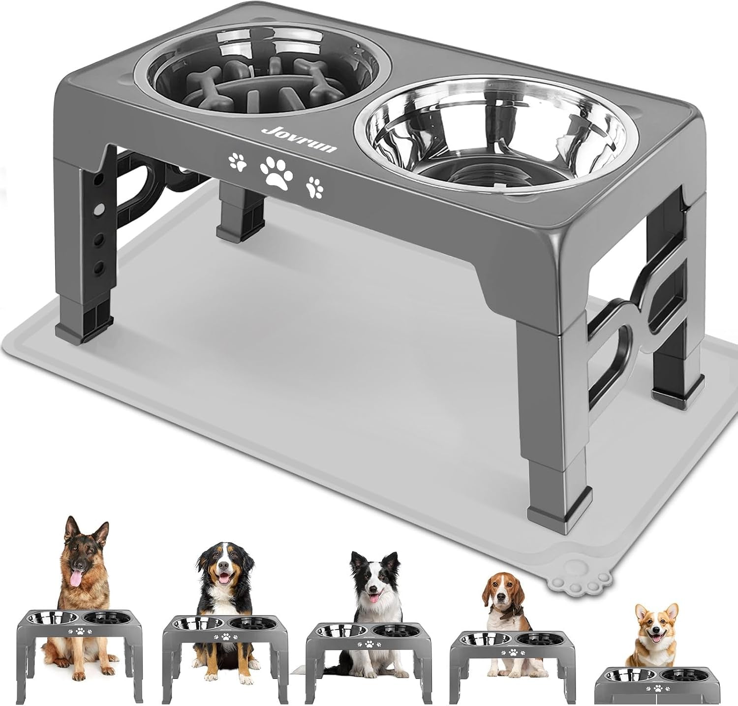 jovrun-elevated-dog-bowls-for-medium-large-size-dogs-non-slip-dog-feeder-with-1-stainless-steel-dishes-1-slow-feeder-bowl-5-heights-adjustable-raised-bowls-to-3-15-8-66-9-84-11-02-12-2