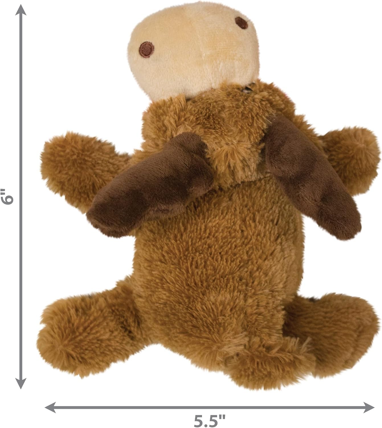 kong-cozie-marvin-moose-cute-dog-plush-toy-for-indoor-play-soft-chew-toy-snuggle-buddy-with-squeaker-durable-design-minimal-stuffing-for-small-dogs