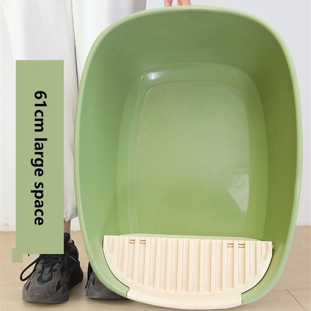 pet-supplies-enclosed-cat-litter-box-for-large-cats-high-sided-xl-with-scoopgreen-medium