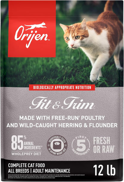 ORIJEN Grain Free WHOLEPREY Dry Cat Food Original Recipe 4Lb. Bag | 90% Animal Ingredients, Freeze Dried, Fresh or Raw Ingredients, High Protein, Heart Health, Free-Run Poultry10