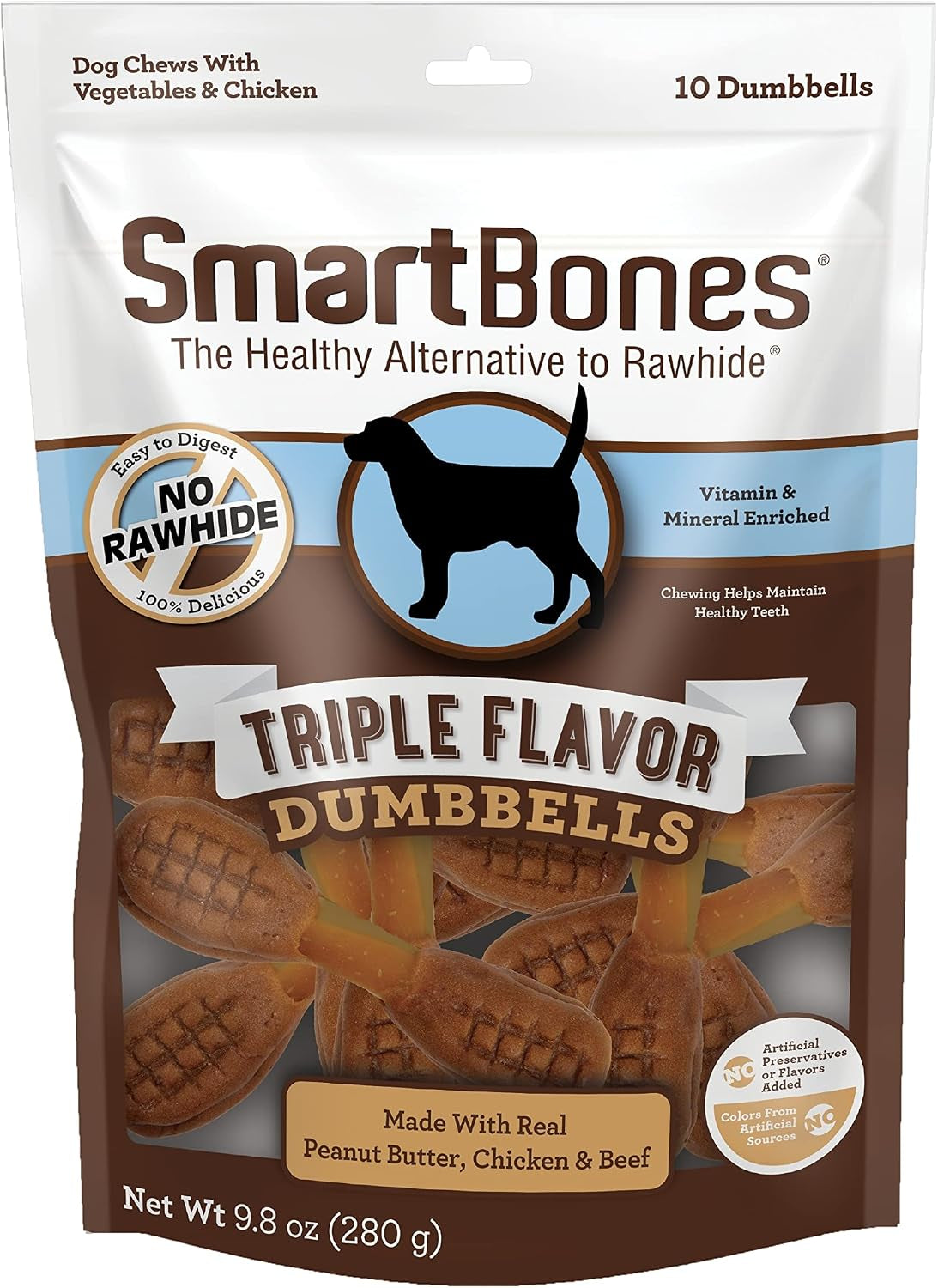 smartbones-triple-flavor-dumbbells-rawhide-free-dog-treats-10-count-with-real-peanut-butter-chicken-beef-easy-to-digest-chew-with-vitamins-minerals-supports-dental-health-for-adult-dogs