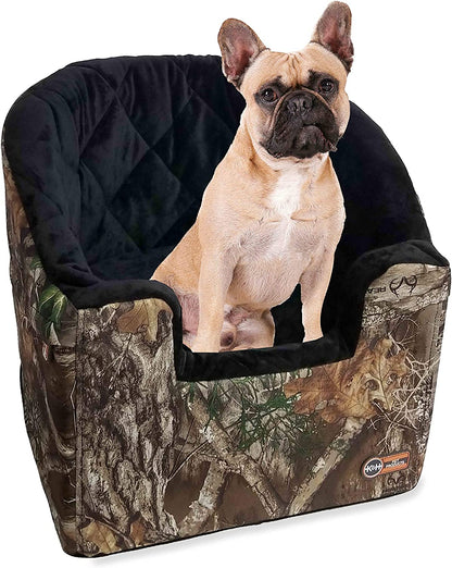K&H Pet Products Bucket Booster Dog Car Seat, Sturdy Cat or Dog Booster Seats - Large Realtree Edge9
