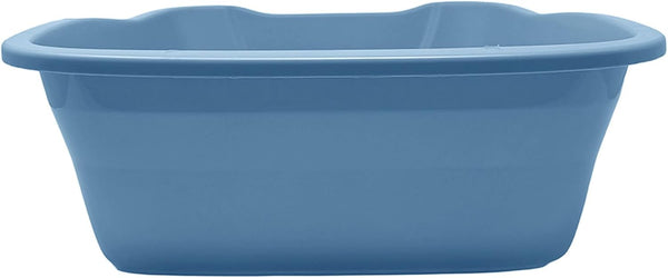 Large Open Top Cat Litter Pan Low Entry Sides Stain & Odor Resistant High-Impact Plastic Litter Box for Kittens, Senior & Arthritic Cats Multi Cat Household, Usa-Made Blue Eco Recycled Pet Toilet Tray3