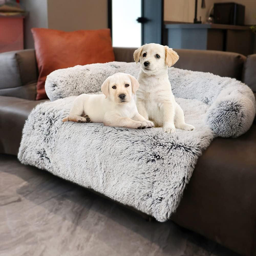 calming-dogs-cats-bed-mats-dog-pad-washable-removable-couch-cover-plush-long-fur-mat-for-pets-waterproof-lining-perfect-for-small-medium-and-large-dogs-and-cats-gradient-gray-36x31