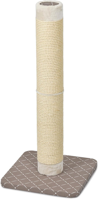 Midwest Homes for Pets Feline Nuvo Grand Forte Scratching Post, 41 Inches Tall, Heavy-Duty Sisal Post with Wide Base, Thick Brown Faux Fur, for Large and Multi-Cat Households6