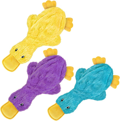 Best Pet Supplies Interactive Squeaky Dog Chew Toy, Ideal Dog Toys for Chewers, Small, Medium & Large Dogs, and Fetch Lovers - Crinkle Duck (Yellow), Large44