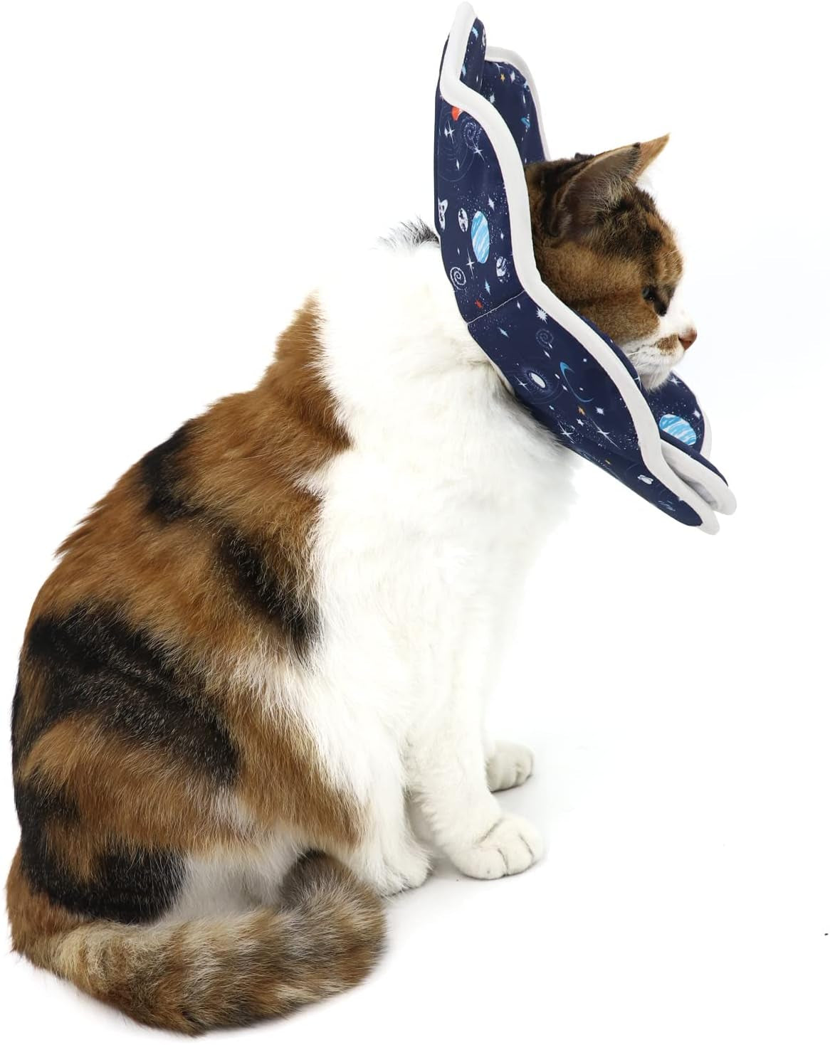 soft-cat-cone-adjustable-recovery-collar-after-surgery-to-prevent-licking-wound-protective-cat-neck-cone-comfortable-pet-elizabethan-collar-for-cats-kittens-and-puppies-m