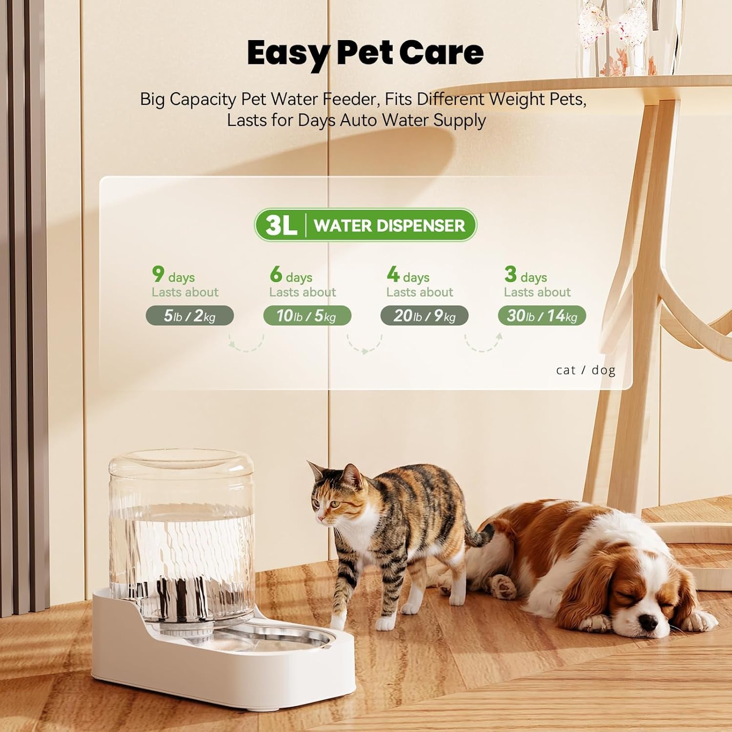 junspow-automatic-cat-water-dispenser-with-stainless-steel-bowl-dog-water-bowl-dispenser-adjustable-water-dispensing-auto-pet-waterer-for-cats-and-dogs