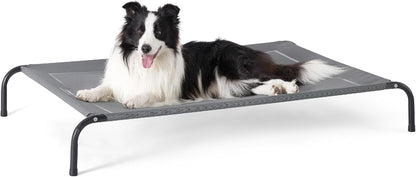 Bedsure Outdoor Elevated Cooling Dog Bed Large Sized Dog, 49In Grey | Portable Raised Camping Pet Cot Hammock,Breathable Teslin Mesh,Weather Resistant,For Large Pets up to 85 Lbs,Easy to Assemble8