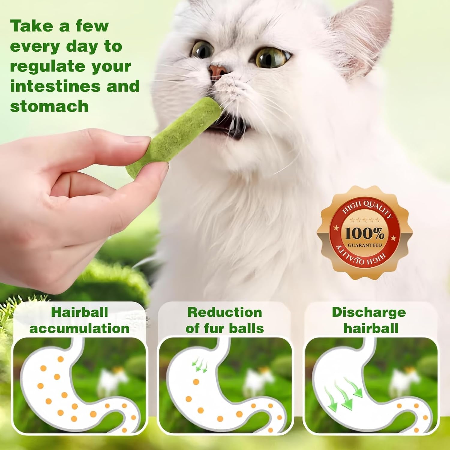 cat-grass-treats-7-05-oz-natural-freeze-dried-cat-grass-teething-stick-grain-free-edible-cat-chew-cat-grass-snack-for-indoor-cats-delectables-lickable-cat-treats-200g
