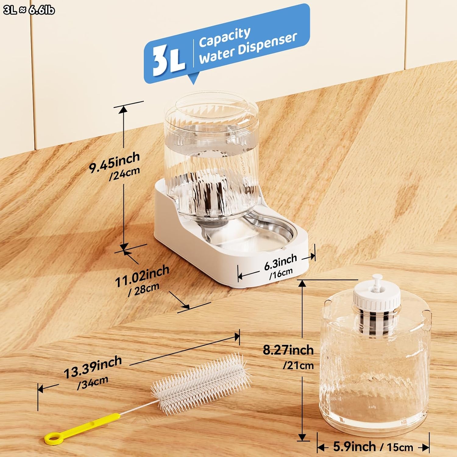 junspow-automatic-cat-water-dispenser-with-stainless-steel-bowl-dog-water-bowl-dispenser-adjustable-water-dispensing-auto-pet-waterer-for-cats-and-dogs