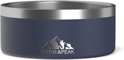 Hydrapeak Dog Bowl; Non Slip Stainless Steel; Water and Food Dish; Large Sized and Small Dogs; 32Oz 64Oz; Multiple Sizes; 4 Cup | White11