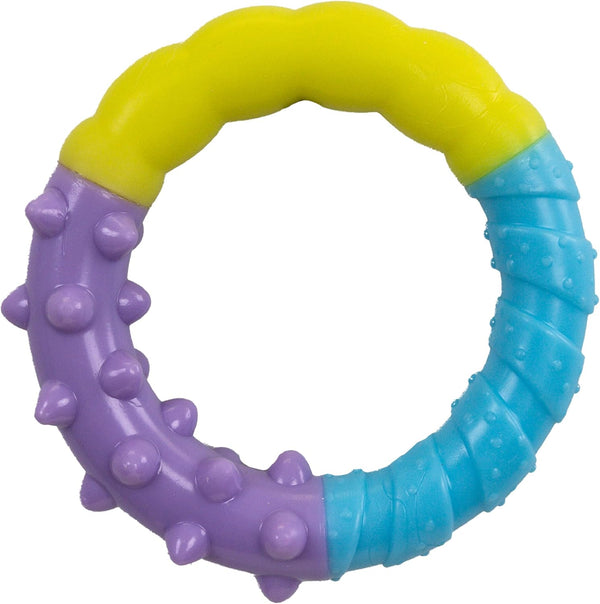 Cutie Chewies Hedgehog Dental Dog Chew Toy — Multi-Textured, Massages Gums, Floats & Bounces for Teething Puppies & Small Dogs, 5" X 3.5" X 1"10