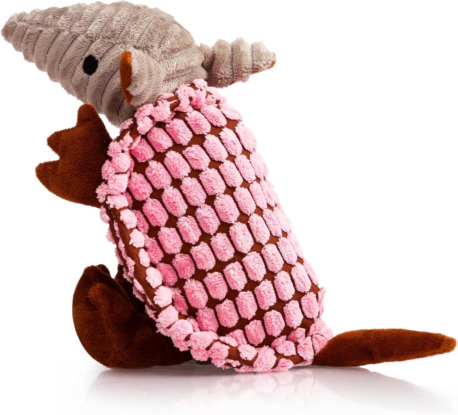 hollypet-plush-dog-squeaky-toy-stuffed-armadillo-animal-pet-puppy-chew-toys-with-clean-teeth-for-small-medium-large-all-breed-sizes-dogs-gray-8-in
