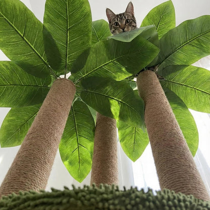 LEMONDA 31.5Inch Cat Scratching Post,Cat Scratcher Tree with 3 Scratching Poles & 2 Interactive Dangling Balls,Cats Scratching Posts for Indoor Kitten & Adult Cats | Cat Scratcher Tree, 3 Scratching Poles, Cat Scratching Posts,2 Interactive Dangling Balls, for Indoor Kitten & Adult Cats7