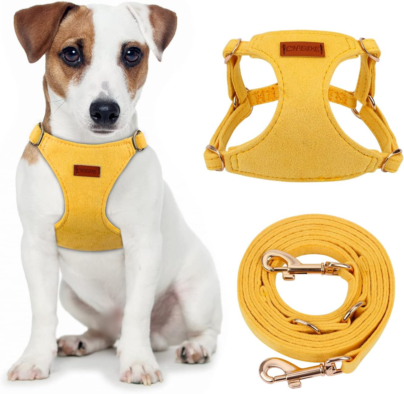chede-no-pull-puppy-harness-and-multifunction-dog-leash-set-8-colors-soft-adjustable-no-choke-escape-proof-cute-lightweight-pet-vest-harness-for-small-and-medium-dog