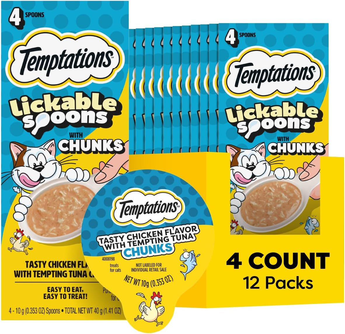 temptations-lickable-spoons-wet-cat-treats-chicken-with-tuna-4-ct-12pk-48-spoons-total-mess-free-creamy-puree-dual-flavor-per-spoon-hand-feed-or-use-as-food-topper-real-chicken-tuna