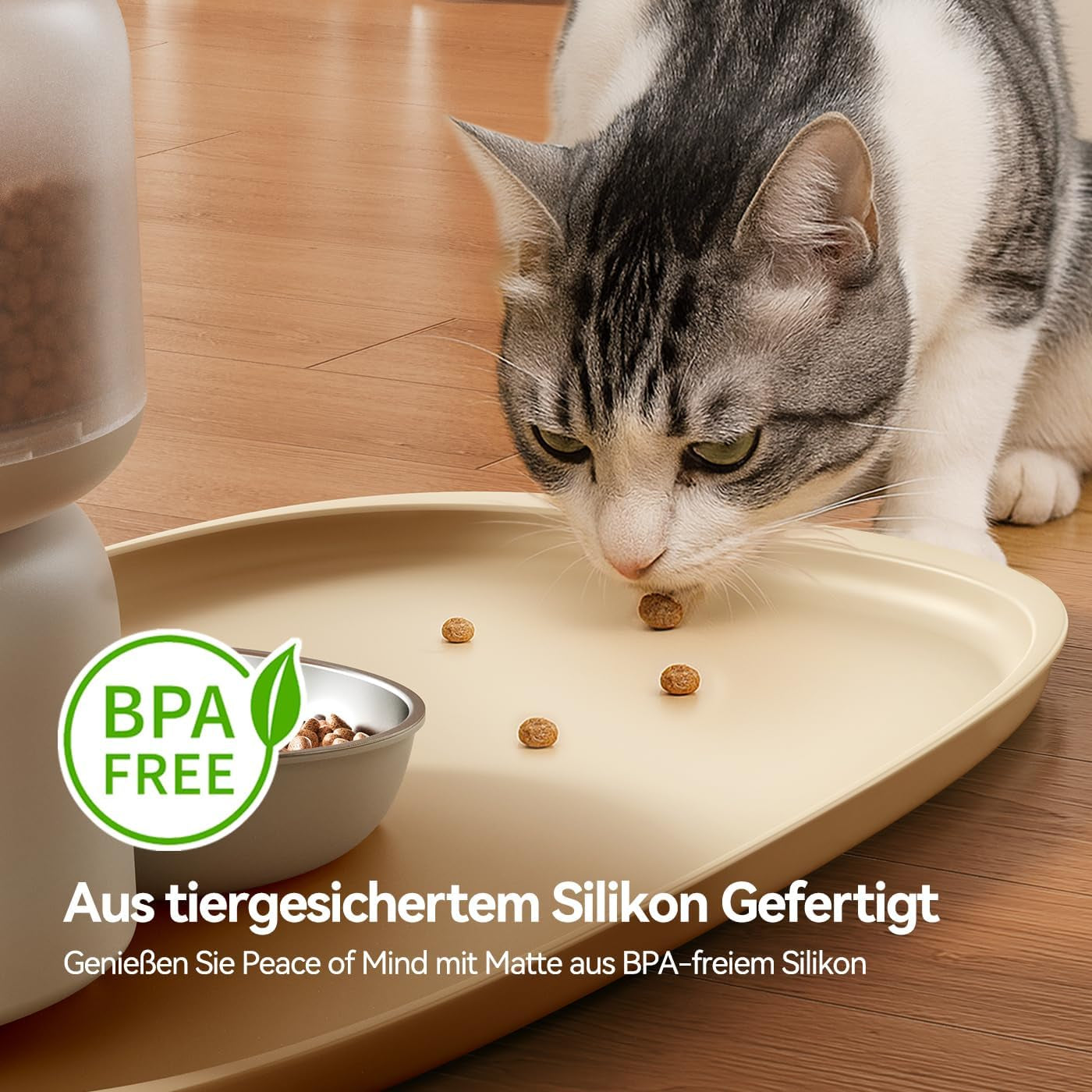 feelneedy-silicone-cat-dog-food-mat-waterproof-high-raised-edges-for-leakage-protection-dog-mat-for-food-and-water-non-slip-drip-tray-easy-clean-18-12-0-5-inches-feeding-pad-small-beige