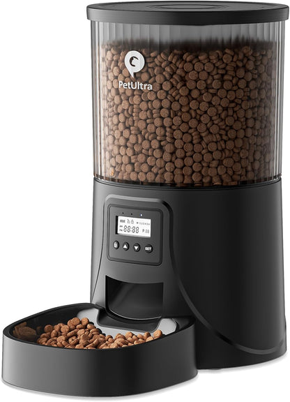 Automatic Cat Feeder: 4L Timed Cats Food Dispenser Programmable | Easy to Set, Dual Power, Precise Portion, Auto Pet Feeder with Desiccant Bag, Detachable Washable for Cats and Small Dog1