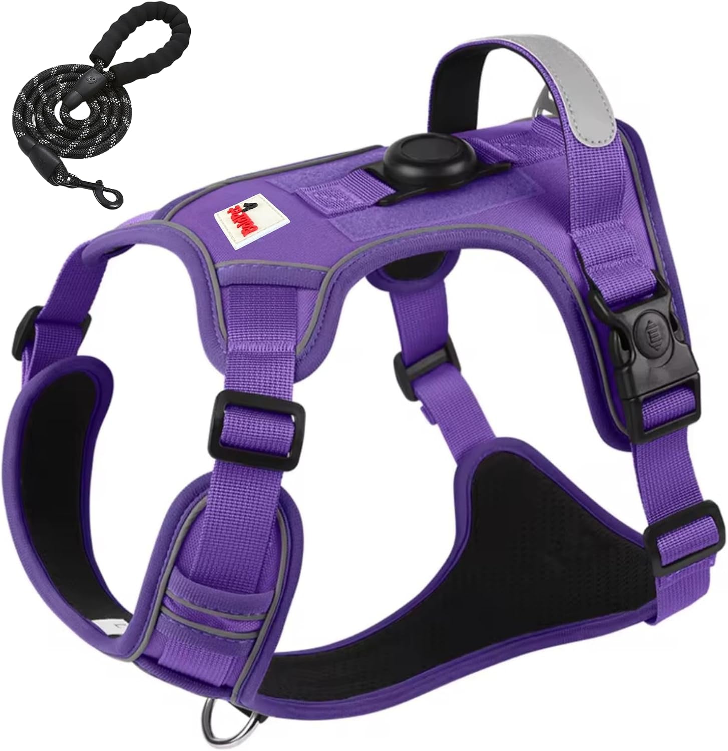boldpet®-dog-harness-with-airtag-holder-and-leash-set-no-pull-dog-harness-reflective-design-escape-proof-with-safety-buckles-breathable-oxford-for-small-medium-and-large-dogs-air-tag-not-included