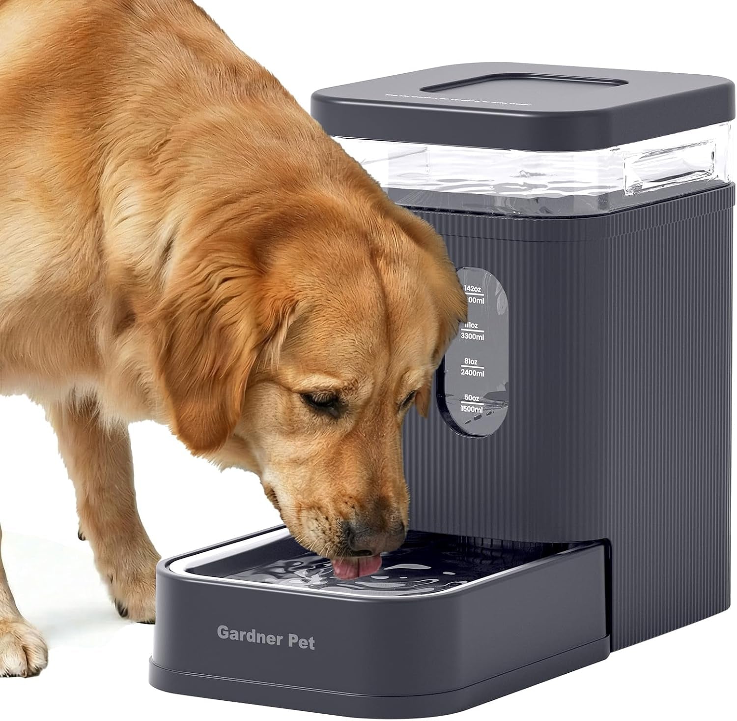gardner-pet-2-2-gallon-automatic-dog-water-bowl-dispenser-8-5l-gravity-water-feeder-with-stainless-steel-bowl-maifan-stone-filter-bpa-free-for-for-cats-and-dogs-black-2-2-gallon