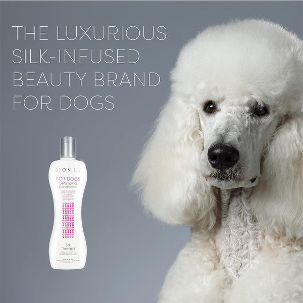 Biosilk for Dogs Silk Therapy Dog Detangling Conditioner, Dog Coat Conditioner to Help Smooth Knots and Tangles and Support Soft Manageable Coats during Routine Grooming, 12 Fl Oz | Smooths Knots and Tangles for Soft, Manageable Coats, Supports Routine Grooming and Brushing4