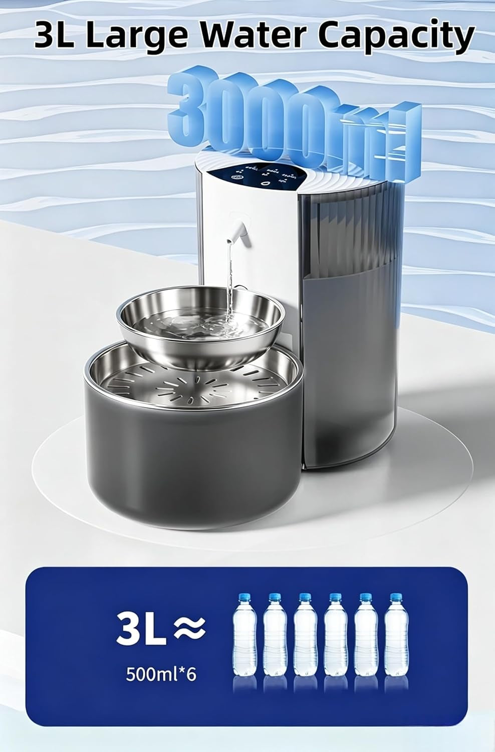 filterless-cat-water-fountain-3-5l-118oz-wastewater-separation-no-filter-stainless-steel-bowl-quiet-pet-water-fountain-for-cats-dogs-dispenser-wireless-automatic-water-fountains