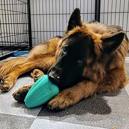 Chew King by Mammoth Premium Treat Dispensing Dog Toy, Durable Natural Rubber Chew Toy, Safety Air Vent, Interactive Enrichment Toy for Aggressive Chewers, Large Pack of 2- Teal11
