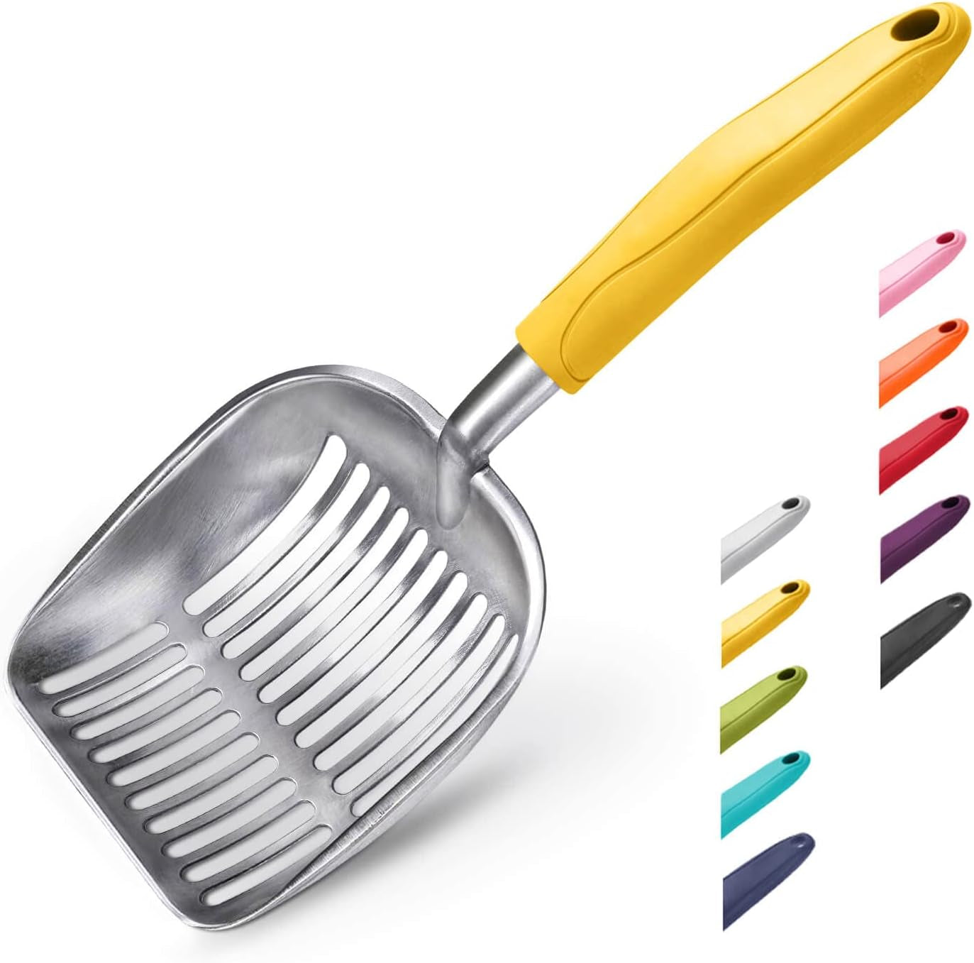 wepet-cat-litter-scoop-aluminum-alloy-sifter-kitty-metal-scooper-deep-shovel-long-handle-poop-sifting-kitten-pooper-lifter-durable-heavy-duty-for-litter-box