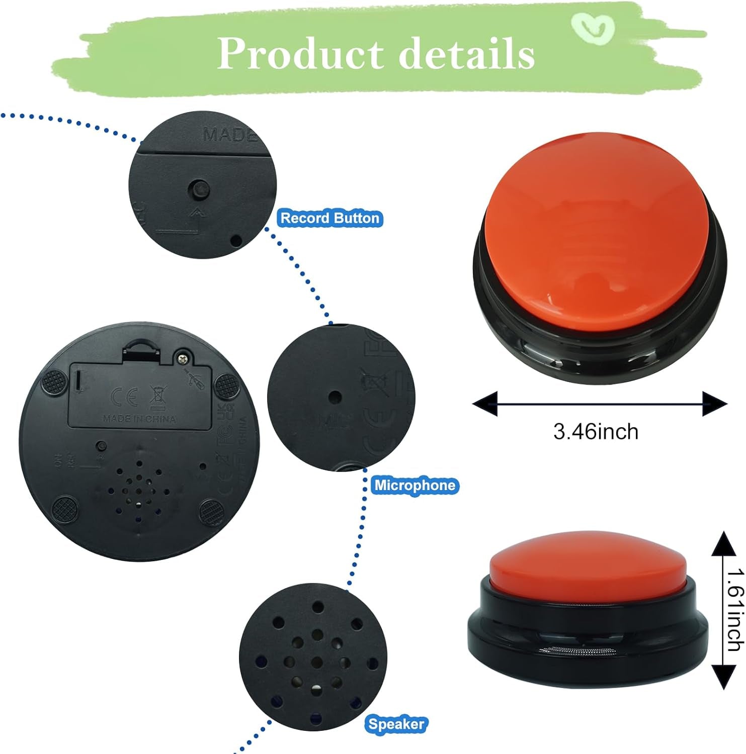 gelabur-set-of-4-dog-buttons-for-communication-voice-recordable-buttons-for-classroom-dog-training-talking-buttons-starter-set-pet-easy-speaking-buttons-tools