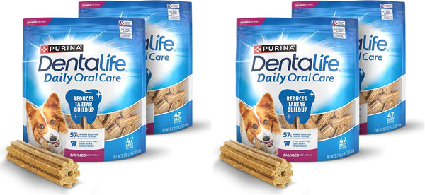 Dentalife Daily Oral Care Dog Treats for Small and Medium Dogs, Chewy Dental Treat to Freshen Breath and Fight Tartar, Chicken Flavor - 40 Ct. Pouch13