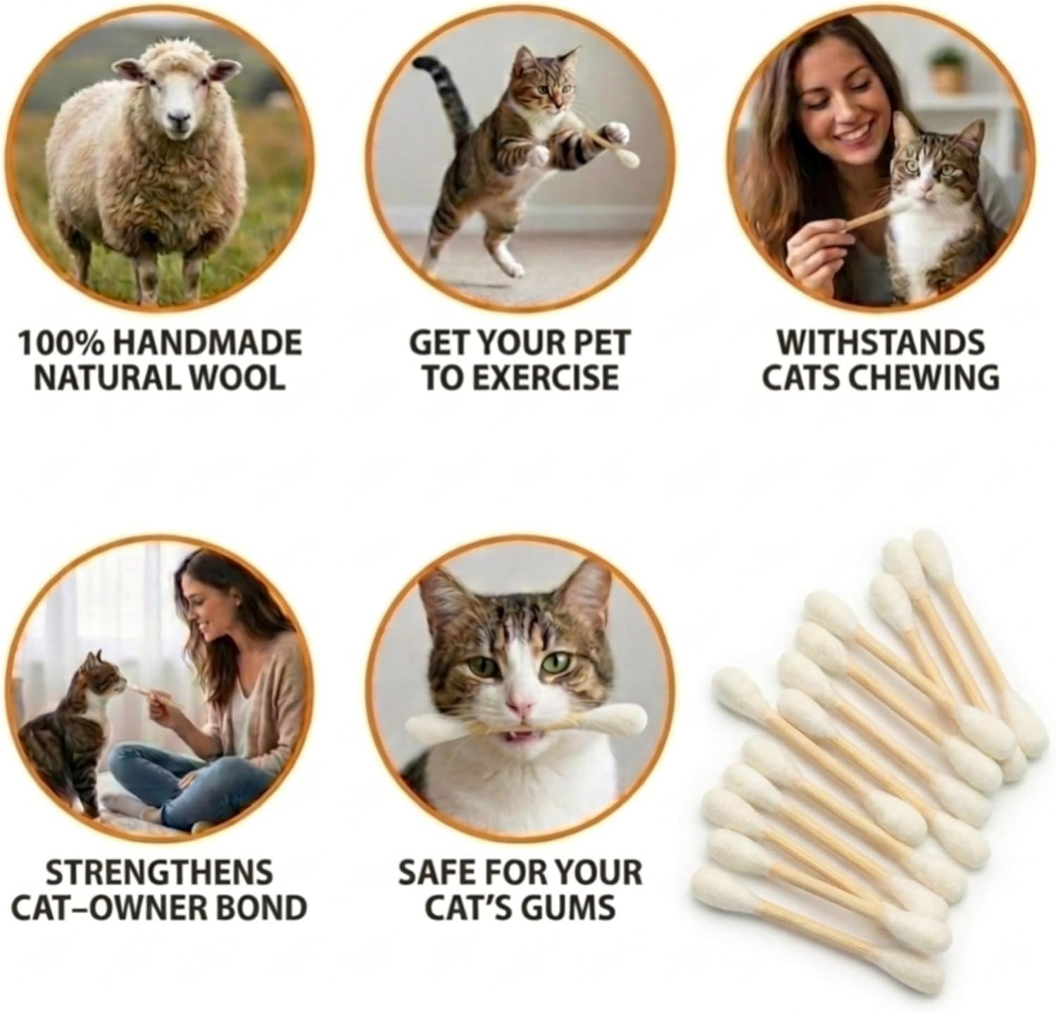 glaciart-one-swabs-cat-toys-with-catnip-6-pk-durable-for-chew-cute-cat-toys-interactive-kitty-for-boredom-exercise-play-filled-w-organic-catnip-for-anxiety-as-digestive-aid-gift-idea