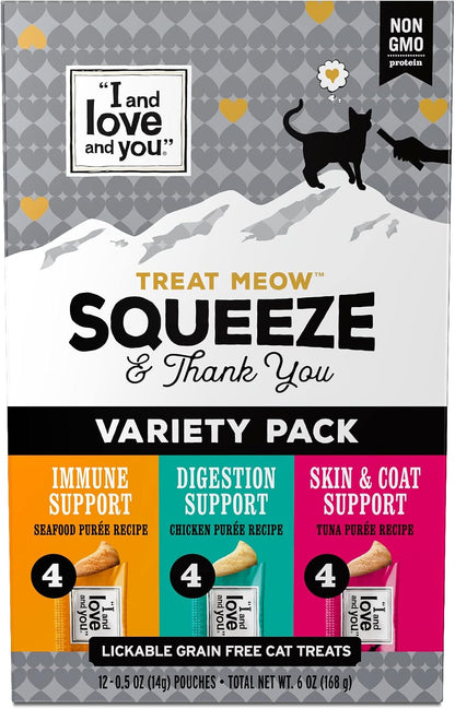I and LOVE and YOU Treat Meow Variety Pack - 12CT1