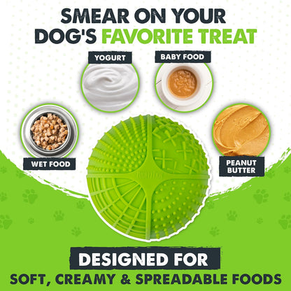 Mighty Paw Interactive Dog Lick Bowl, Bpa-Free Silicone, Anxiety Relief, Dishwasher Safe, 2 Modes, 4 Textures, Dental Health4