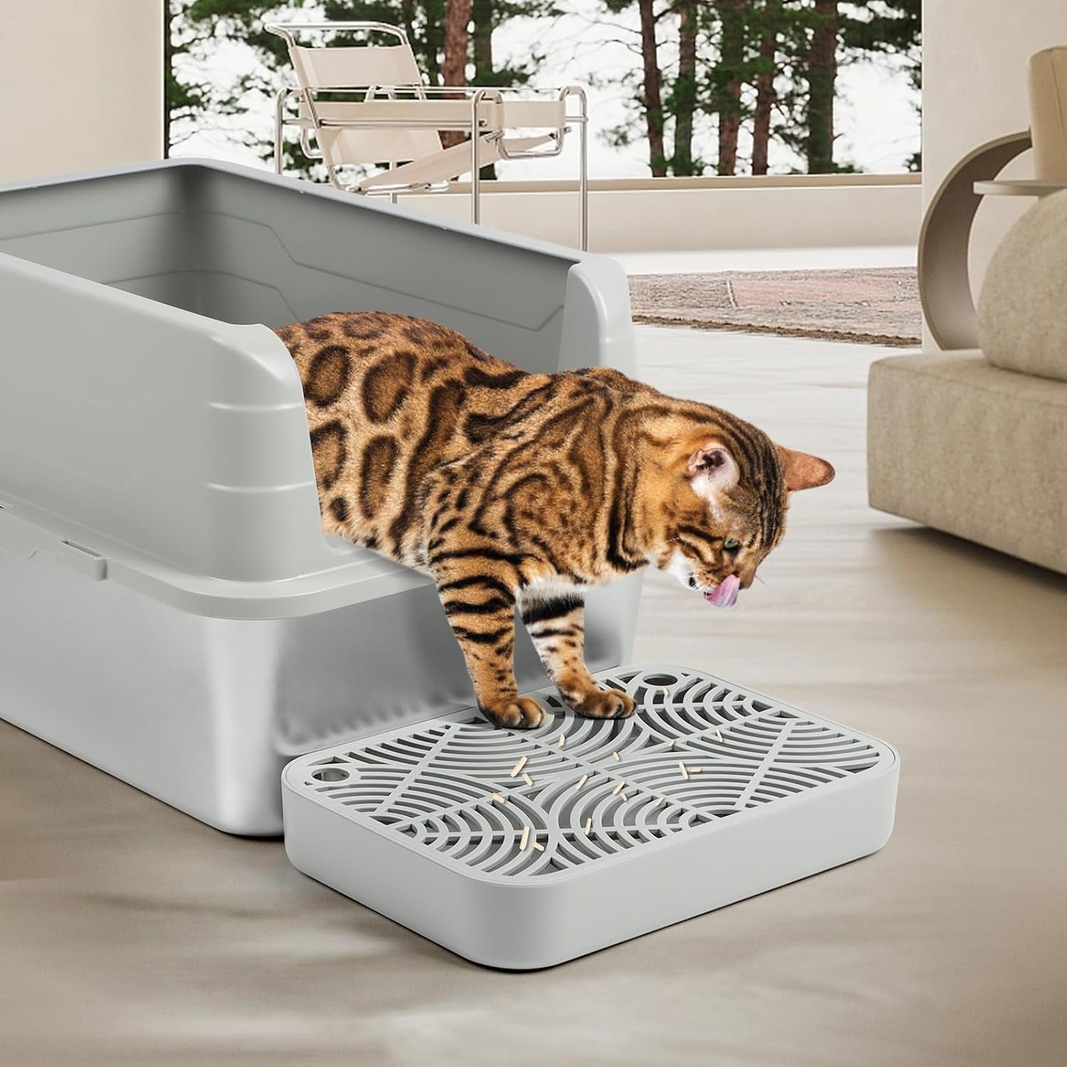 cat-litter-box-ramp-litter-box-step-mat-with-filter-function-cat-stair-for-litter-box-easy-to-clean-11-8x-8-2x-2-cats-pedal-step-stool-ideal-for-kitten-elderly-cats-light-grey