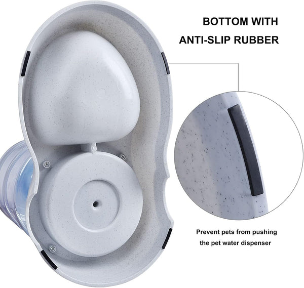Pet Water Dispenser Station - 3 Gallon/11L Replenish Pet Waterer for Large Dog Cat Animal Automatic Gravity Water Drinking Fountain Bottle Bowl Dish Stand4